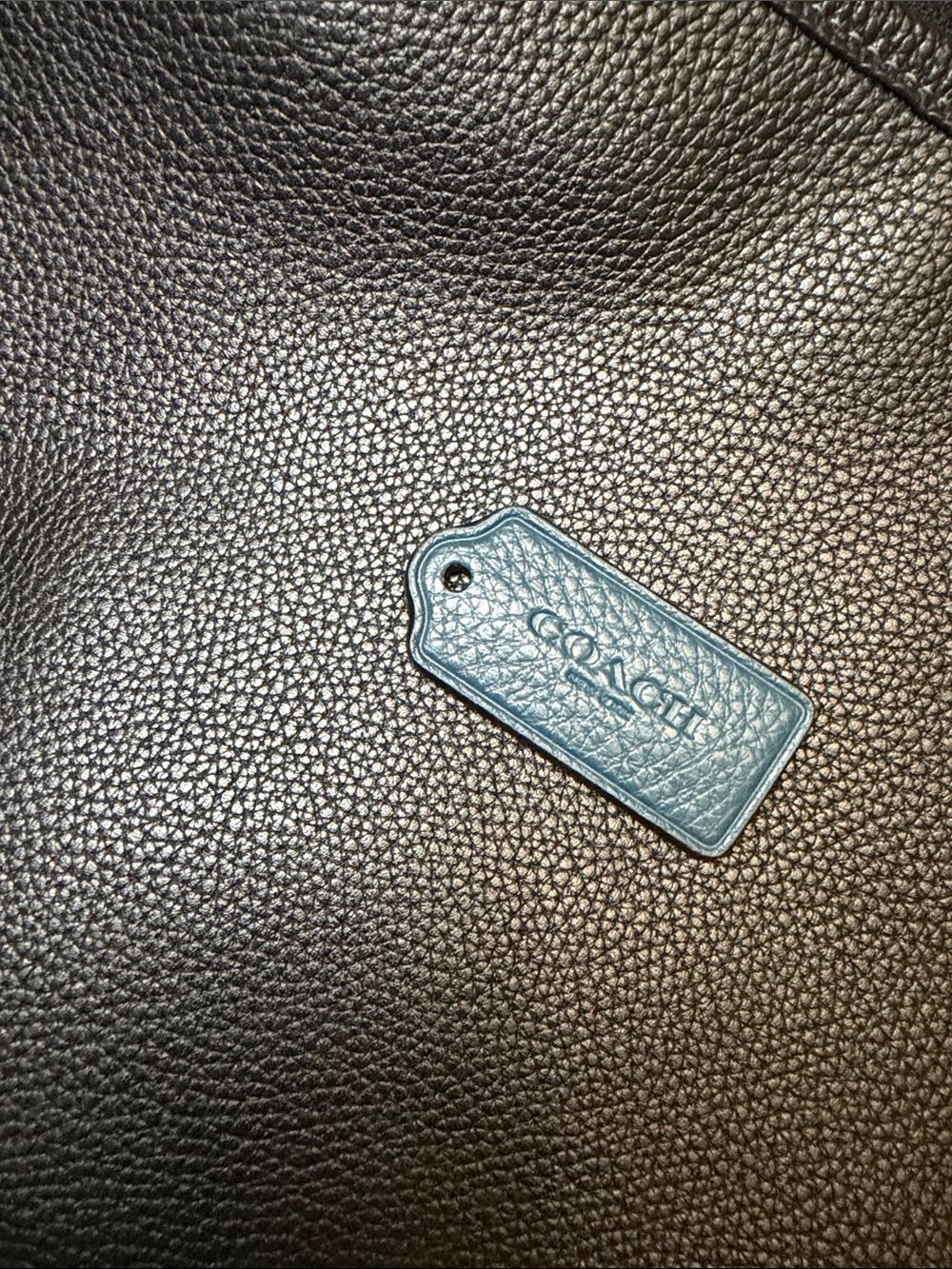 Authentic Coach Hangtag Deep Torquise